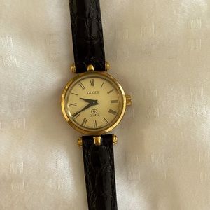 💯Auth GUCCI Quartz 18K Gold Plated Vintage Watch🔥🔥